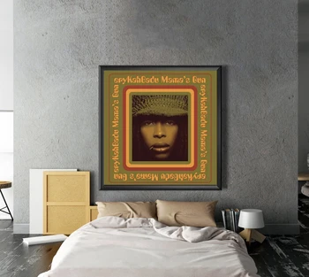 Erykah Badu - Mama Muzikos Albumo Viršelio Drobės plakatus Hip-Hop Reperis Pop Muzikos Žvaigždė Namų Sienų Tapybos Apdaila (be Rėmelio)