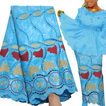 Fabricbob Naujas Heidi Bazin Riche Audinio Suknelė 2021 Aukštos Kokybės Nigerijos Šalies Borer Siuvinėjimo Afrikos Nėrinių Audinio 2.5 Metrų