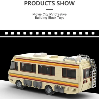 Filmų Serijos Breaking-Bads Modeliavimas Sunkvežimių, Autobusų, Automobilių High-Tech Modelio Kūrimo Blokai 