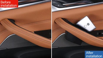 Fit for BMW 5 Series G30 G31 2017-2020 Car Auto Accessories Interior Decoration Handle Storage Box Phone Holder Container Tray