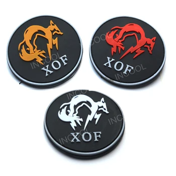 FOX PVC Išsiuvinėti Pleistrai Taktinis karo Pleistras Emblema Kovoti su Guma Siuvinėjimas, Emblemos Drabužių, Kuprinės, Striukės