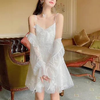 French_Fairy_Dress_Women_Elegant_sleeveless_chiffon_mini_dress_casual_floral_print_korean_style_kawa