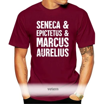 Garsaus Stoics Stoicism Dizaino Marškinėliai Medvilnės Pagrindinio Apvalios Kaklo Užsakymą Crazy Vasaros Stiliaus Standartas Natūralių Marškinėliai