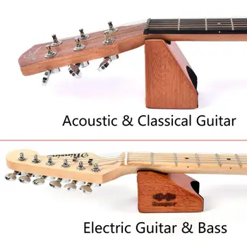 Gitaros Kaklo Poilsio Paramos Pagalvę už Bosinė gitara Styginiai instrumentai Setup Taisymo Įrankis Du Aukštis Dizaino Gitaros Kaklo Havajų Gitara