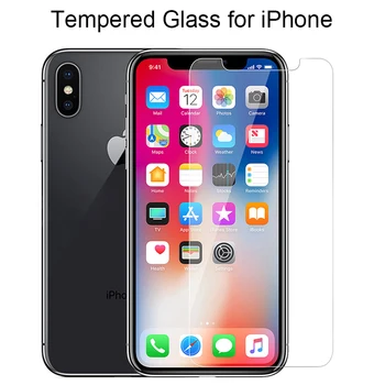 Grūdintas Stiklas iPhone 7 8 6 5 5S SE Telefono Screen Protector 9H HD Toughed Priekiniai Filmas 