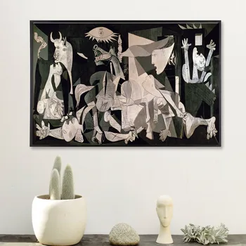Guernica Neįtikėtinai Abstrakčių Lsd Rūgšties Plakatai Ir Spausdina Tapybos Drobės, Nuotraukos Ant Sienos Abstrakčiai Dekoratyvinis Namų Dekoro Obrazy