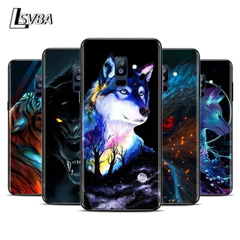 Gyvūnų Vilkas Tigras, Liūtas, Leopardas Samsung Galaxy A9S A9 A8S A8 A7 A6, A6S A5 A3 A750 Star Plus 2018 M. 2016 m. 2017 Telefono dėklas