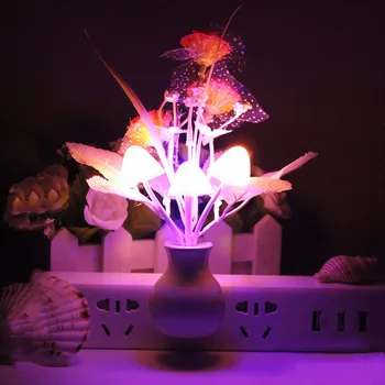 Gėlės Grybų Miegamojo Dekoras, Šviesos Pojūtis LED Nakties Šviesos Lova Lempos Naktį Lempos L23