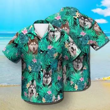 Havajų Paplūdimys Dizaino Marškinėliai Vyrams Mielas Gyvūnų Spausdinti 3D Marškinėliai 2021 M. Vasarą trumparankoviai Atsitiktinis Marškinėliai S-5XL