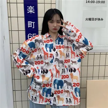 HOUZHOU Marškinėliai Moterims Harajuku Derliaus Y2k Viršuje Estetinės Palaidinės Gatvės Stiliaus korėjos Mados ilgomis Rankovėmis Megztinis Moteriška Nauja 2021