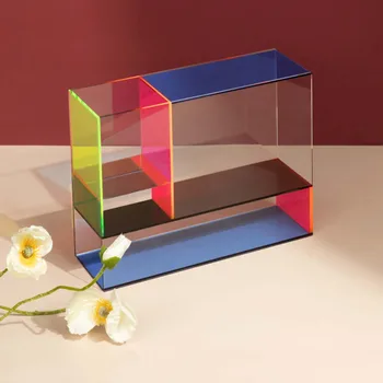 Ins Stiliaus Japonų Dizaino Ir Modernių Namų Gyvenamojo Kambario, Valgomojo Stalo Dekoro Gėlių Kompozicijų Akrilo Stiklo Skaidraus Plastiko V