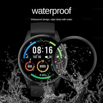 Išmaniųjų Laikrodžių Atveju, + Apsauginė Plėvelė Xiaomi Mi Žiūrėti Spalva Sporto Edition atsparus smūgiams Bamperis TPU Padengti Smartwatch Priedai