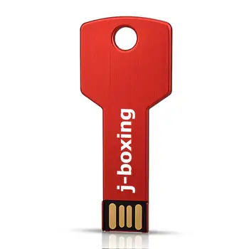 J-bokso USB Flash Drive, Memory Stick 8GB 16GB 32GB 64GB USB 2.0 Pendrives Metalo Klavišą 