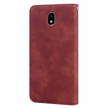 J7 2017 Mados PU Odos Flip Case For Samsung Galaxy J730F Mobiliojo Telefono Apsauga Maišelis Magnetinis Įsiurbimo Dangtelis