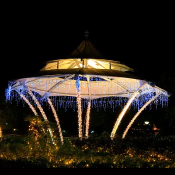 Kalėdų Žiburiai, Lauko Apdailos LED Užuolaidų Varveklis String Žibintai Naujųjų Metų Vestuves Girliandą Šviesos Lempos Apdaila
