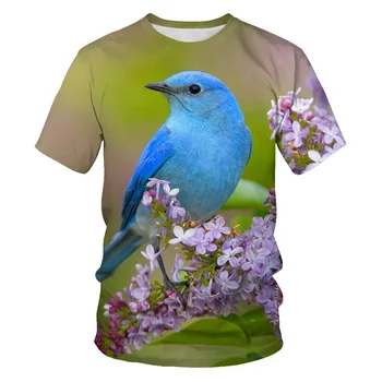 Karšto Gyvūnų Vyrų marškinėliai 3D Spausdinimo Papūga Mados Žmogaus T-shirt Vasaros Orui Elastinga marškinėliai Aukštos Kokybės marškinėliai Juokinga viršuje tee