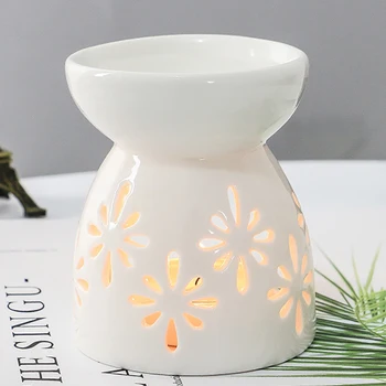 Keramikos Aromatas Degiklis Eterinio Aliejaus Lempa Hollowing Žvakių Laikiklis Smilkalų Censer Aromaterapija Krosnis Žvakidė Naujas