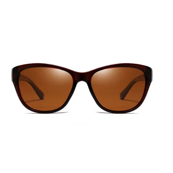 KLAROS VIDA Poliarizuota kvadrato ultralight rėmo trumparegystė akiniai nuo saulės moterims, ponios mados Euro-Amerikietiško stiliaus -1.0 -1.5-2.0 Iki -6