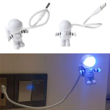 Kreative Astronautas Astronautas LED Lanksti USB Licht Nachtlicht für Kinder Spielzeug Nešiojamas KOMPIUTERIS Notebook
