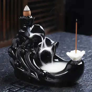 Krioklys Keramikos Dūmų Censer Rankdarbių smilkalų Laikiklis Moliuskui Smilkalų Degiklis Stalo Namų Dekoro Arbatos Ornamentu