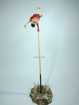 KUMALAZY Vienas Gabalas Luffy Pavara Antra Super Didelis Beždžionė D Luffy Poveikis Sence 35CM PVC Veiksmų Skaičius, Modelis Chirstmas Dovana