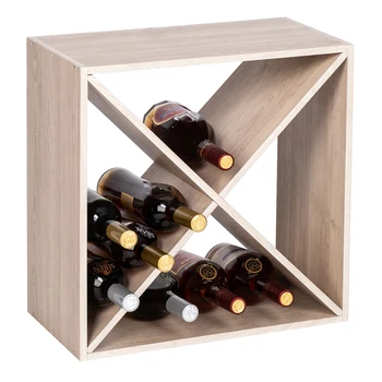 Kūrybos Medinių 4 Cube vyninės Savininkas 12-16 Butelių, Klasikinio Stiliaus Vyno Ekranas Lentynos, Baras, Vyno Rūsys, Sandėliukas Kabinetas