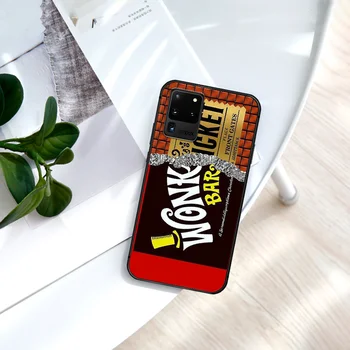 Kūrybos Willy Wonka Šokoladas Telefono dėklas, Skirtas Samsung Galaxy Note, S 8 9 10 20 Plus 