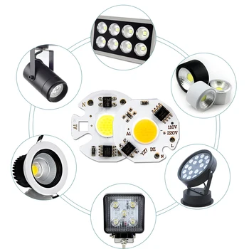 LED, COB (Chip 110V, 220V 9W 10W 20W 30W 50W LED Lempučių Lempa Įvesties Smart IC Potvynių Šviesos Prožektorius