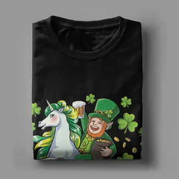 Leprechaun Jojimo Vienaragis T-Marškinėliai Vyrams, T Marškiniai Airijos Shamrock St Patrick ' s Day Dovanos Vintage Marškinėliai