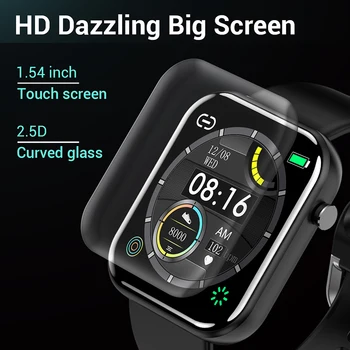 LIGE 2021 Naujas Pilnas Touch Smart Watch Moterų Vandeniui Apyrankę Širdies ritmo Monitorius Miego Stebėti Smartwatch Vyrai, Skirtų 
