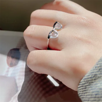 Loveable Akiniai ~ Japonijos Ir Korėjos Versija Mori Merginos Atidaryti Žiedas Reguliuojamas Emalio Tapybos Bevardis Pirštas Užsegimas Uodega Žiedas