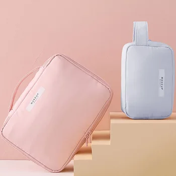 Mados Didelės talpos Kosmetikos Krepšys 2021 Naujus Saugojimo Krepšys Moteriška Kelionės, tualetinių reikmenų Krepšys Nešiojamų Medžiaga Saugojimo Krepšys Nešiojamų