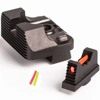 Magorui Žvilgsnio Nustatyti .230 Optinio Pluošto Priekiniai Akyse / Galiniai Kovoti su v3 už Glock standartinių modelių 17,17 L,19 Taktinis Medžioklės Reikmenys