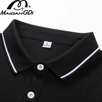 MAIDANGDI 2021 Vyrų Polo Marškinėliai Vyrams, Atsitiktinis Siuvinėjimo Polo Marškinėliai Vyrams trumpomis Rankovėmis Didelis Kiekis Polo Vyrams Individualų Logotipas Viršūnes Golf
