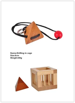 Medinė Dėlionė Žvalgybos Žaidimas Magic Box Smegenų Kibinimas Žaislas Vaikams IQ Švietimo Kong Ming medienos Užraktas Suaugusiems Vaikams