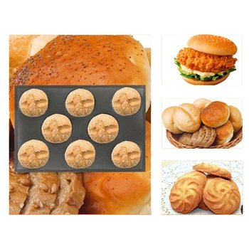 Meibum 8 Ertmės Juoda Akyto Silikono Formos Apvalios Pieniškas Duona Modle Hamburger Blynai Bun Lovelių Ne Klijuoti Bakeware Kepimo Įrankiai
