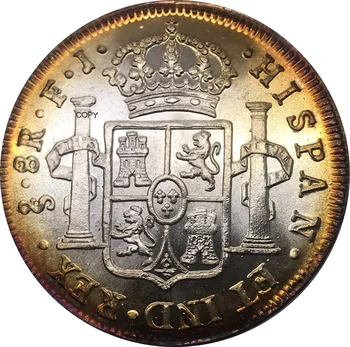 Meksika 1815 Karo Lndependence Čilė 8 Reales Cupronickel Sidabrą, Sidabro Spalvos Metalo Monetos Suvenyras, Dovana, Kolekcines, Monetas