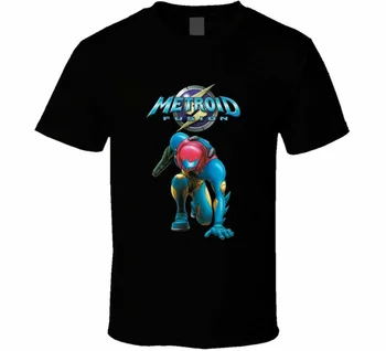 Metroid Sintezės Vaizdo Žaidimas Retro T-shirt Mens Tee Daug Spalvų Dovanų Naują Iš JAV...
