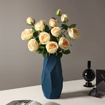 Modernus minimalistinis keramikos vaza namų puošybai kambarį gėlių vaza apdailos amatų gėlių vaza namų puošybai