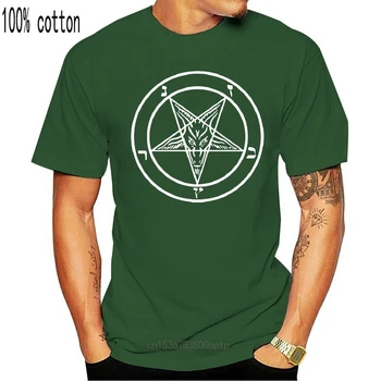 Moteriški Tee Pentagram Vyriški T-Shirt - Ragana Wicca Pagonių Crowley Šėtono Goth Marškinėliai Karšto Parduoti Drabužius T-Shirt 2020 Juokinga Tees