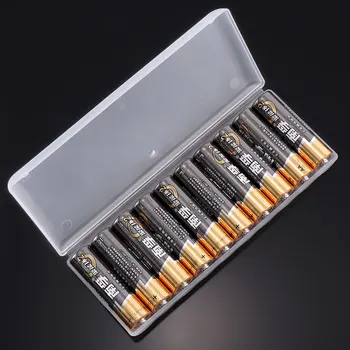 Naudinga Kieto Plastiko Baterijos Atveju Nešiojamų Už 10vnt AA Baterijos Baterijų Padengti Turėtojas talpinimo Baterija Langelis Konteinerio