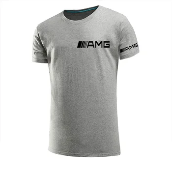 Nauja, vyriški T-shirt AMG Sporto Trumpas Rankovės Atsitiktinis marškinėliai 95% Medvilnės Vasaros trumpomis Rankovėmis Atspausdintas Viršų
