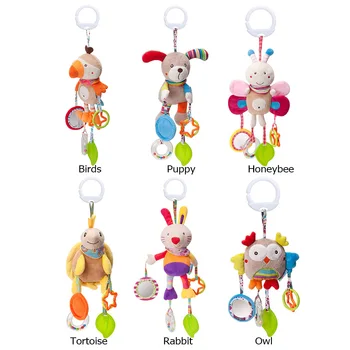 Naujagimio Prabangus Vežimėlis Žaislai, Kūdikių Barškučių Mobiliųjų Telefonų Animacinių Filmų Gyvūnų Kabo Varpas Švietimo Žaislai 0-12 Mėnesių Speelgoed