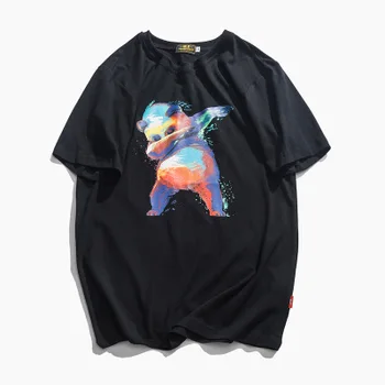 Naujas 2021 m. Vyras Medvilnės Totem T-Marškinėliai trumpomis Rankovėmis T-shirt Vyrų Mados Banga prekės Spausdinimo Vyrų Viršūnes Tees vyriški T-shirt