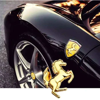 Naujas 3D Metalo Lipdukas Mustang Automobilio Langą Bamperis Kūno Lipdukas Ženklelis Emblema Lipdukai Arklių Lipdukas, Skirtas 