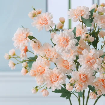 NAUJAS Augalas, bijūnas filialas šilko dirbtinės gėlės flores artificiales kambarį apdaila butas dekoravimas, gėlių netikras