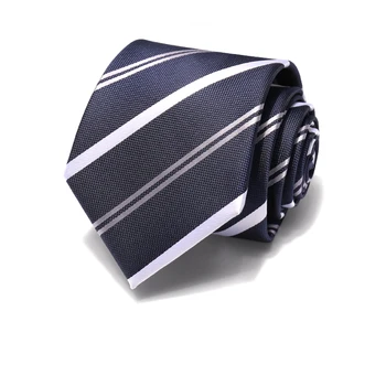 NAUJAS Aukščiausios Kokybės 8CM Dryžuotas Prabangus Kaklaraištis Vyrams Santuoka Verslo Dizainerio Markės Dress Necktie Vestuvių Aksesuarai, Dovanų Dėžutėje