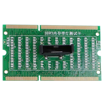 Naujas DDR3 Atminties Lizdas Testeris Kortelę su LED Šviesos Nešiojamas Plokštė Sąsiuvinis