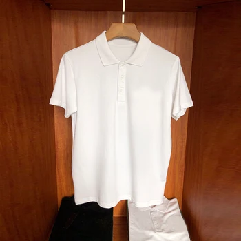 Naujas Dizainas Karšto Diamond Puikūs Vasaros Stiliaus vyriški T-Shirt Slim Polo trumpomis Rankovėmis Palaidinukė Viršūnes Negabaritinius