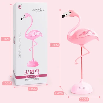 Naujas LED Flamingo Naktį lengvos Skaityti Stalo Lempa Vaikams USB Įkrovimo Gyvenimo Kambario, Miegamasis Dekoratyvinės Šviesos Apšvietimas